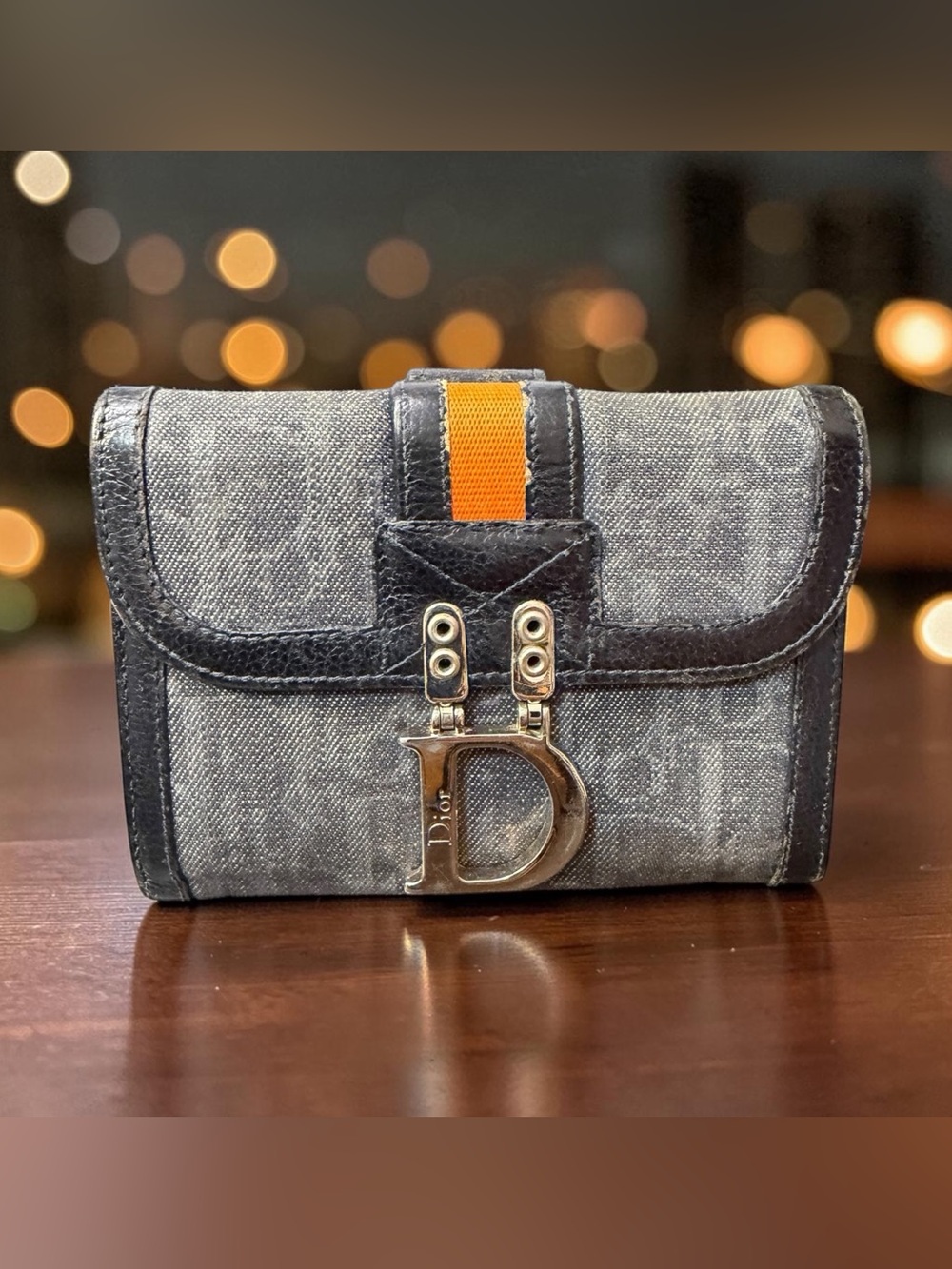 Christian Dior Flight Line Trotter Compact Wallet (A231)